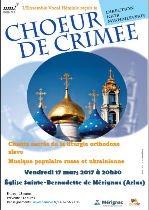 Affiche choeur crimee blanche